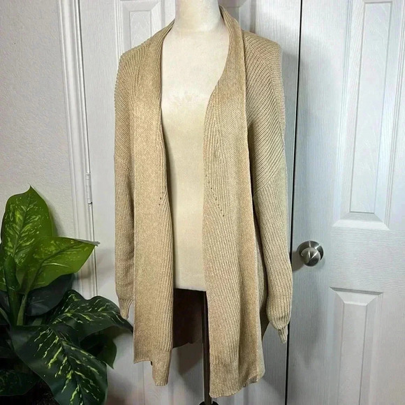 Universal Thread Women’s Open-front Cozy Knit Cardigan Color Tan Various Sizes - Picture 6 of 15